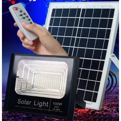20W LED Прожектор за външен монтаж + Соларен панел + Дистанционно