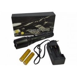 Мощен акумулаторен зомиращ LED фенер ZOOM T6-1000L  Мощен акумулаторен зомиращ LED фенер ZOOM T6-1000L
