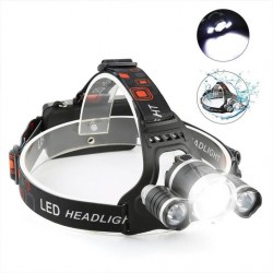 Мощен троен LED Челник RJ-3000 Мощен троен LED Челник RJ-3000