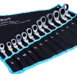 Звездогаечни тресчотни ключове 8-32мм KrafTWelle с чупещо рамо Звездогаечни тресчотни ключове 8-32мм KrafTWelle с чупещо рамо