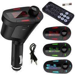 FM трансмитер с Bluetooth за автомобил с LCD дисплей и USB вход