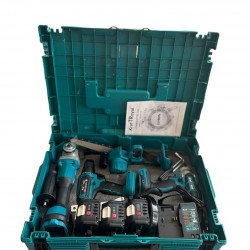 Акумулаторен трион 15 см шина, ъглошлайф 125ММ, гайковерт и винтоверт 36V с 3 бр. батерии 8AH в куфар и зарядно Акумулаторен трион 15 см шина, ъглошлайф 125ММ, гайковерт и винтоверт 36V с 3 бр. батерии 8AH в куфар и зарядно