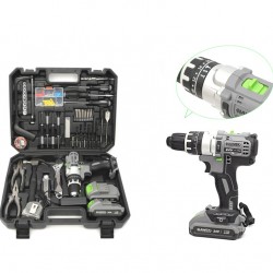 Акумулаторен Ударен Винтоверт 24V HAWEK Полша + 111 части Инструменти Акумулаторен Ударен Винтоверт 24V HAWEK Полша + 111 части Инструменти