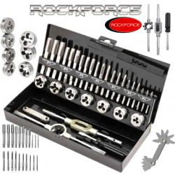 Комплект метчици и плашки  32-части RockForce Комплект метчици и плашки  32-части RockForce