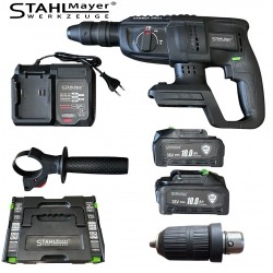 Акумулаторен безчетков перфоратор с 2 патронника , 36v 10.0A , STAHLMAYER BLACK PRO
