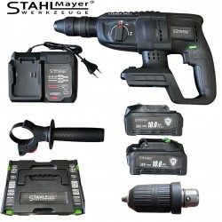 Акумулаторен безчетков перфоратор с 2 патронника , 36v 10.0A , STAHLMAYER BLACK PRO