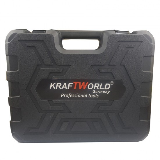 Акумулаторен Винтоверт KRAFTWORLD 36V + 111 части + USB Фенер / Бормашина в комплект с инструменти Акумулаторен Винтоверт KRAFTWORLD 36V + 111 части + USB Фенер / Бормашина в комплект с инструменти