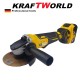 Акумулаторен ъглошлайф KraftWorld 36V 8,0 Ah + 2 батерии зарядно и куфар Акумулаторен ъглошлайф KraftWorld 36V 8,0 Ah + 2 батерии зарядно и куфар
