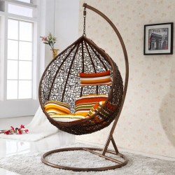 Висящ ратанов стол - Градинска люлка Moris водоустойчива Висящ ратанов стол - Градинска люлка Moris водоустойчива