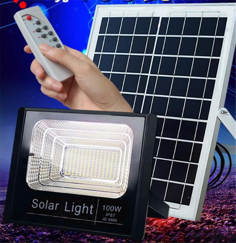 25W LED Прожектор за външен монтаж + Соларен панел + Дистанционно управление 25W LED Прожектор за външен монтаж + Соларен панел + Дистанционно