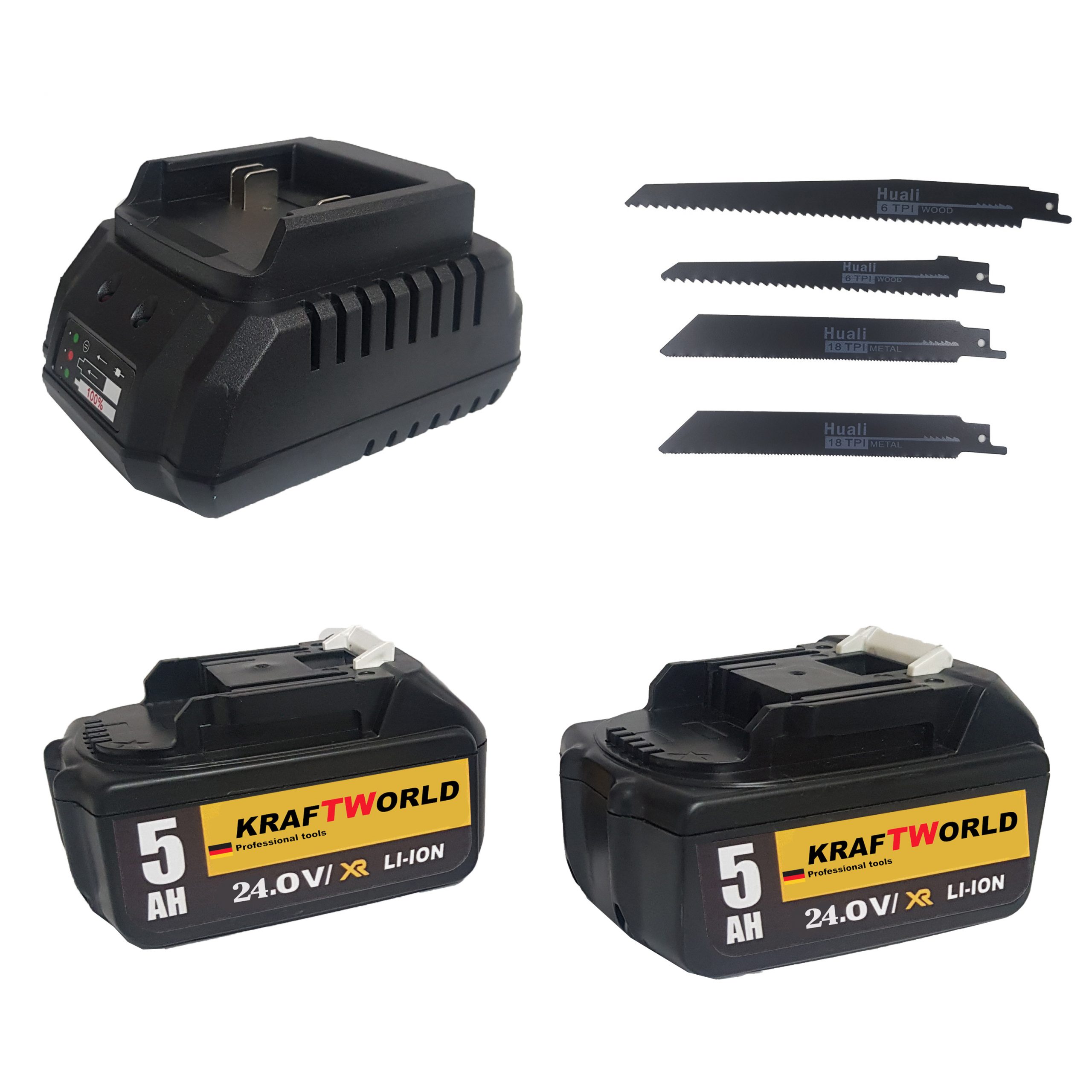 Акумулаторен саблен трион KRAFT WORLD 24V, 5.0 Ah Акумулаторен саблен трион KRAFT WORLD 24V, 5.0 Ah ниска цена