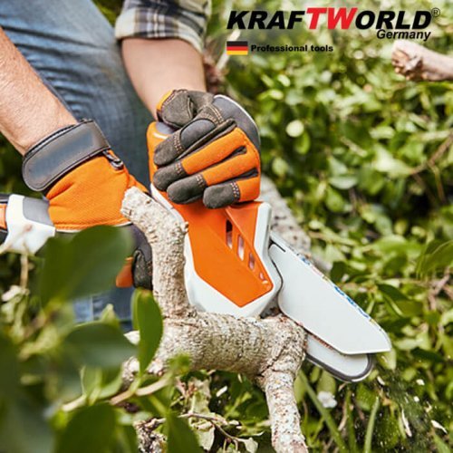 Немска Акумулаторна резачка за клони KraftWorld 18V, мини резачка цена Немска Акумулаторна резачка за клони KraftWorld 18V, мини резачка