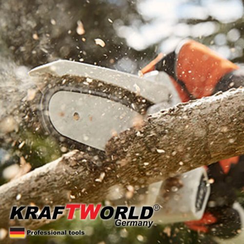 Немска Акумулаторна резачка за клони KraftWorld 18V, мини резачка цена Немска Акумулаторна резачка за клони KraftWorld 18V, мини резачка