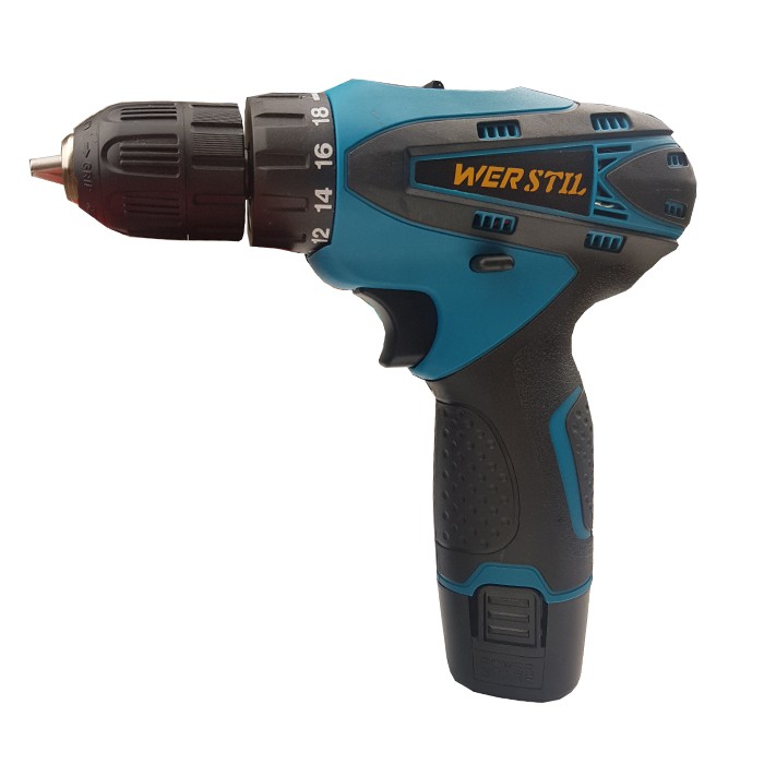 Акумулаторен винтоверт WERSTIL 12V + вложки и удължение Акумулаторен винтоверт WERSTIL 12V + вложки и удължение